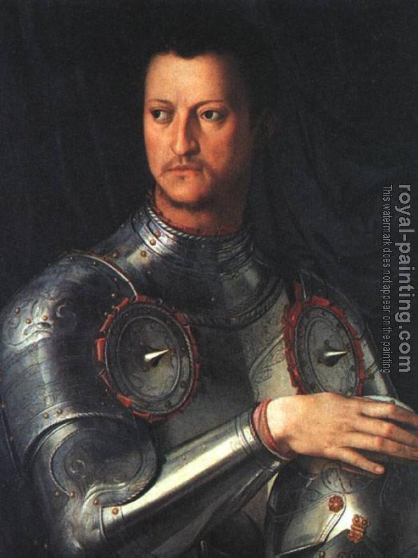 Agnolo Bronzino : Cosimo de medici in armour